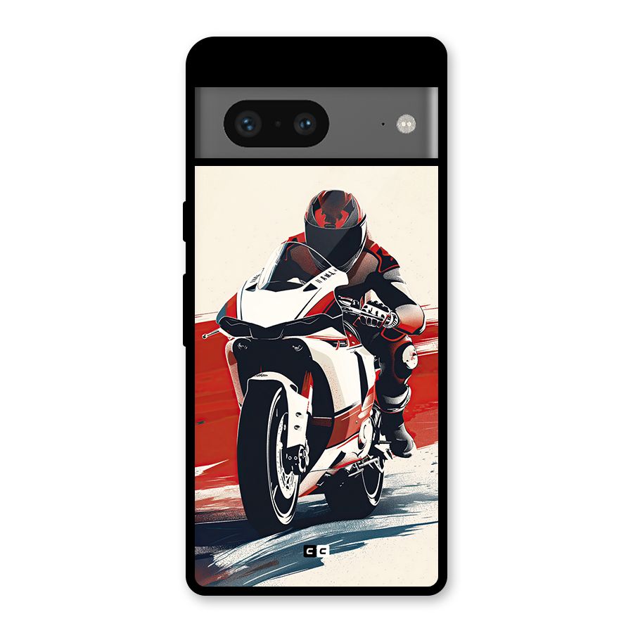 Motosport Rider Glass Back Case for Google Pixel 7