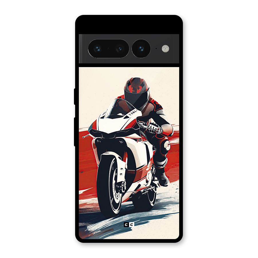 Motosport Rider Glass Back Case for Google Pixel 7 Pro