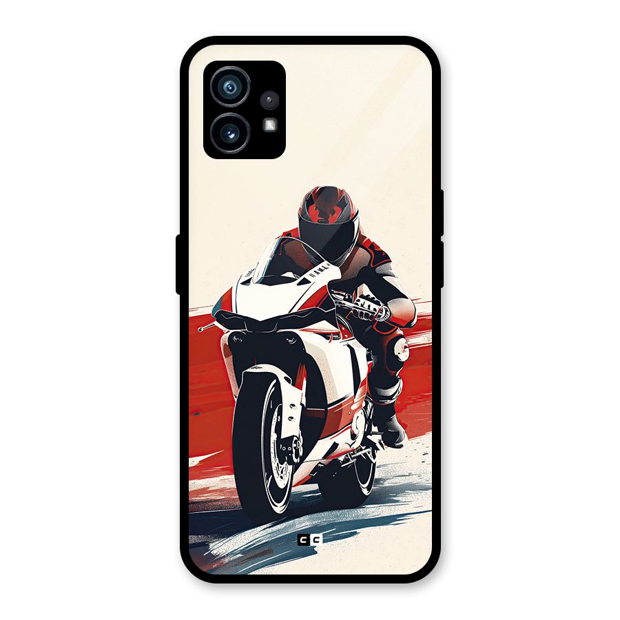 Motosport Rider Glass Back Case for Nothing Phone 1