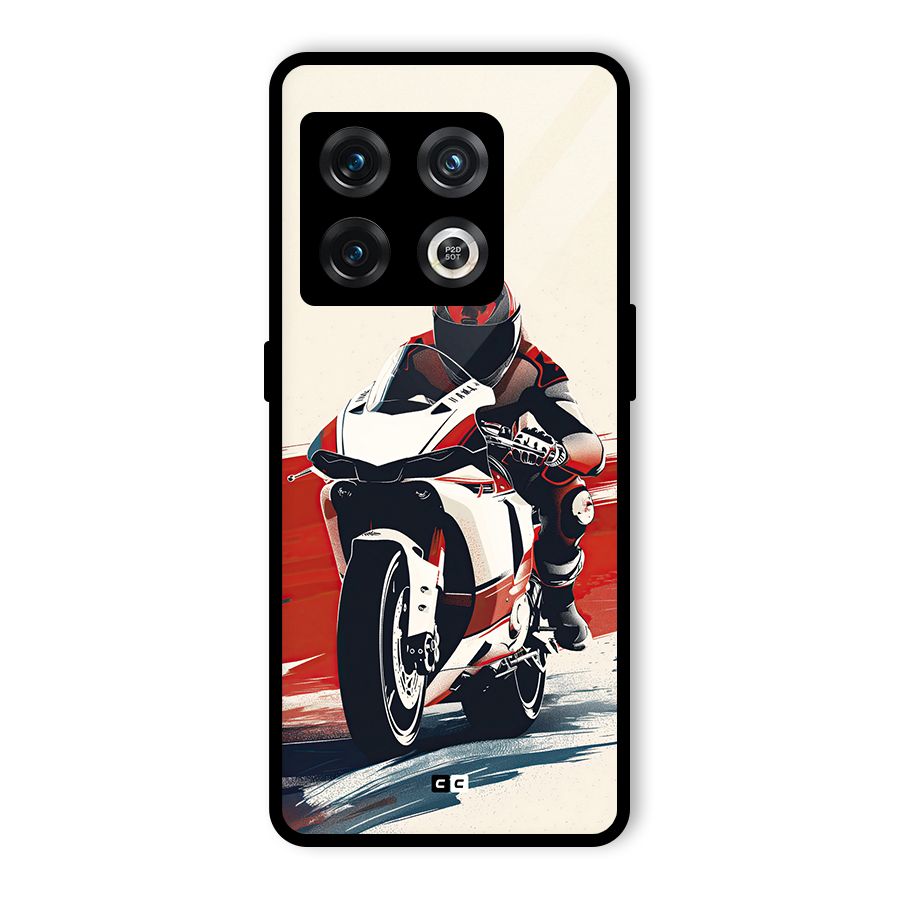 Motosport Rider Glass Back Case for OnePlus 10 Pro 5G
