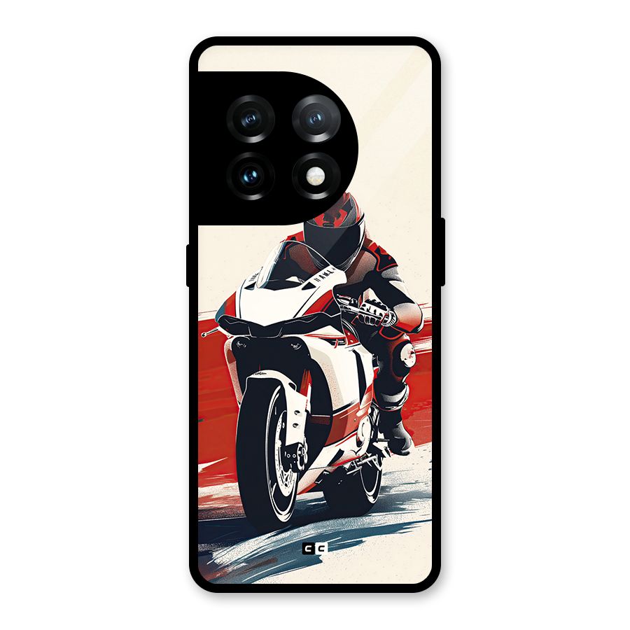 Motosport Rider Glass Back Case for OnePlus 11