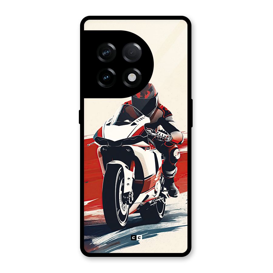 Motosport Rider Glass Back Case for OnePlus 11R
