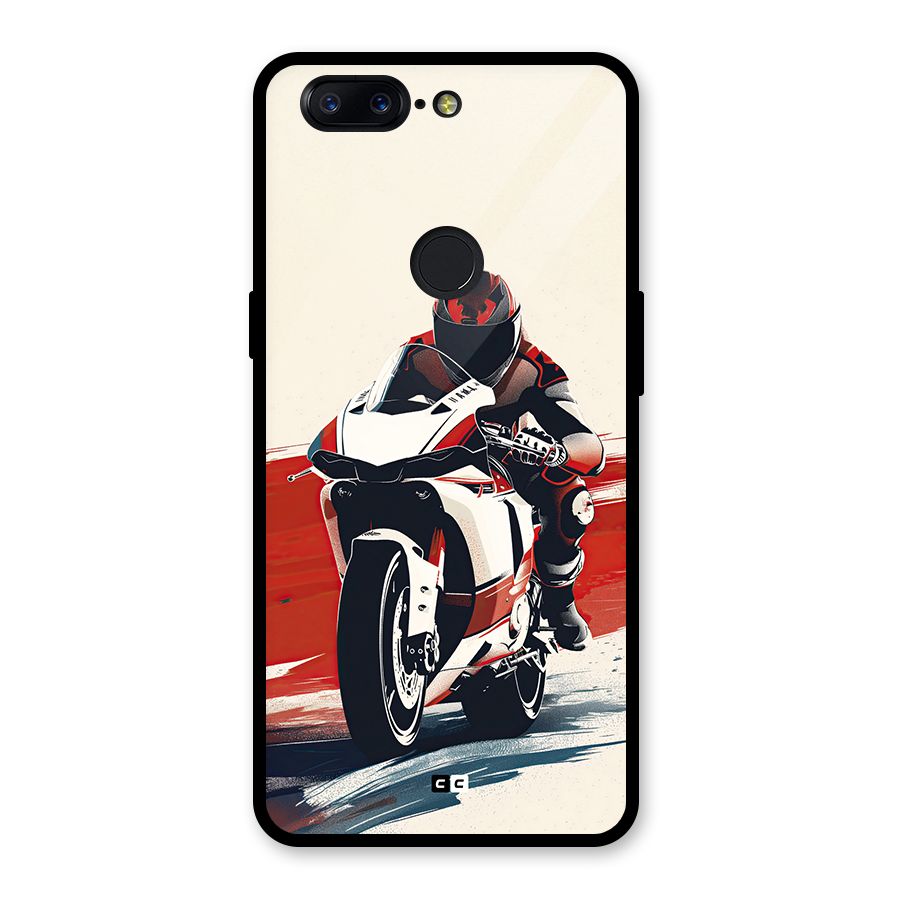 Motosport Rider Glass Back Case for OnePlus 5T