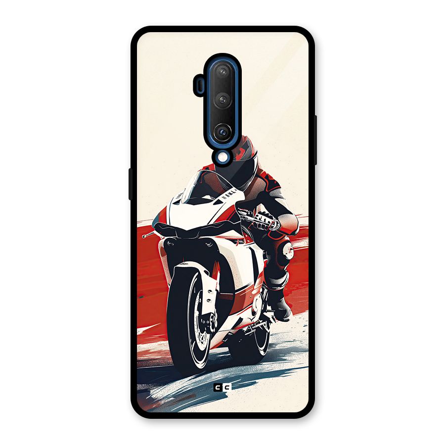 Motosport Rider Glass Back Case for OnePlus 7T Pro