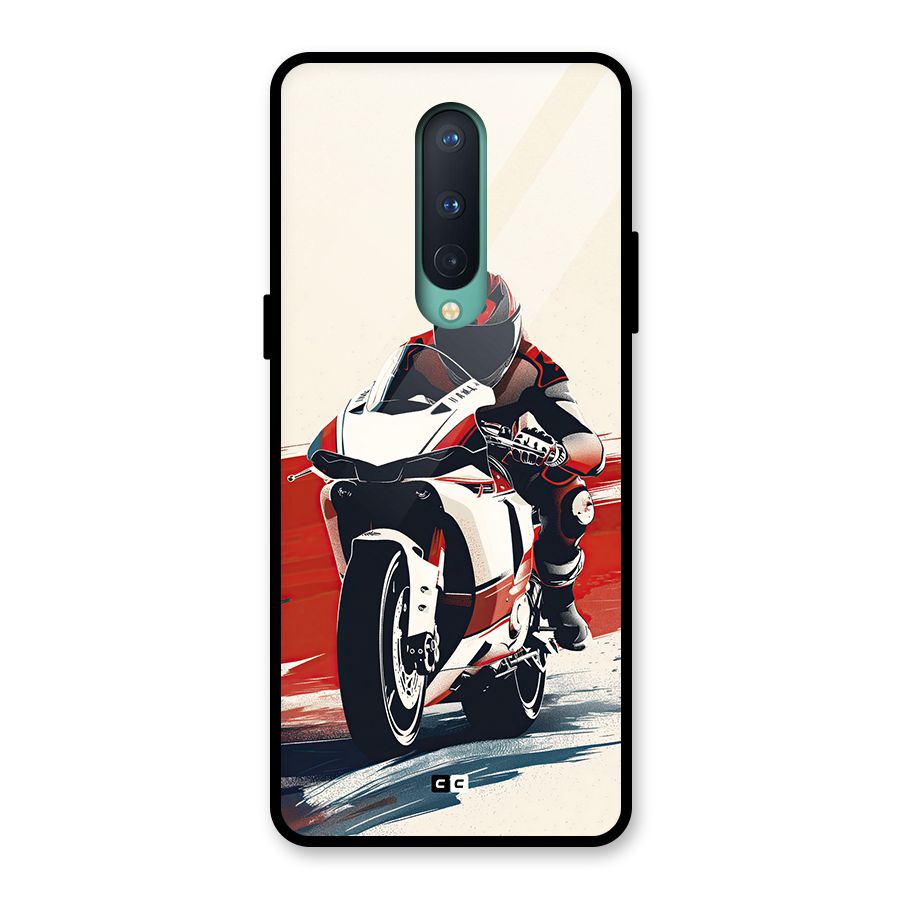 Motosport Rider Glass Back Case for OnePlus 8