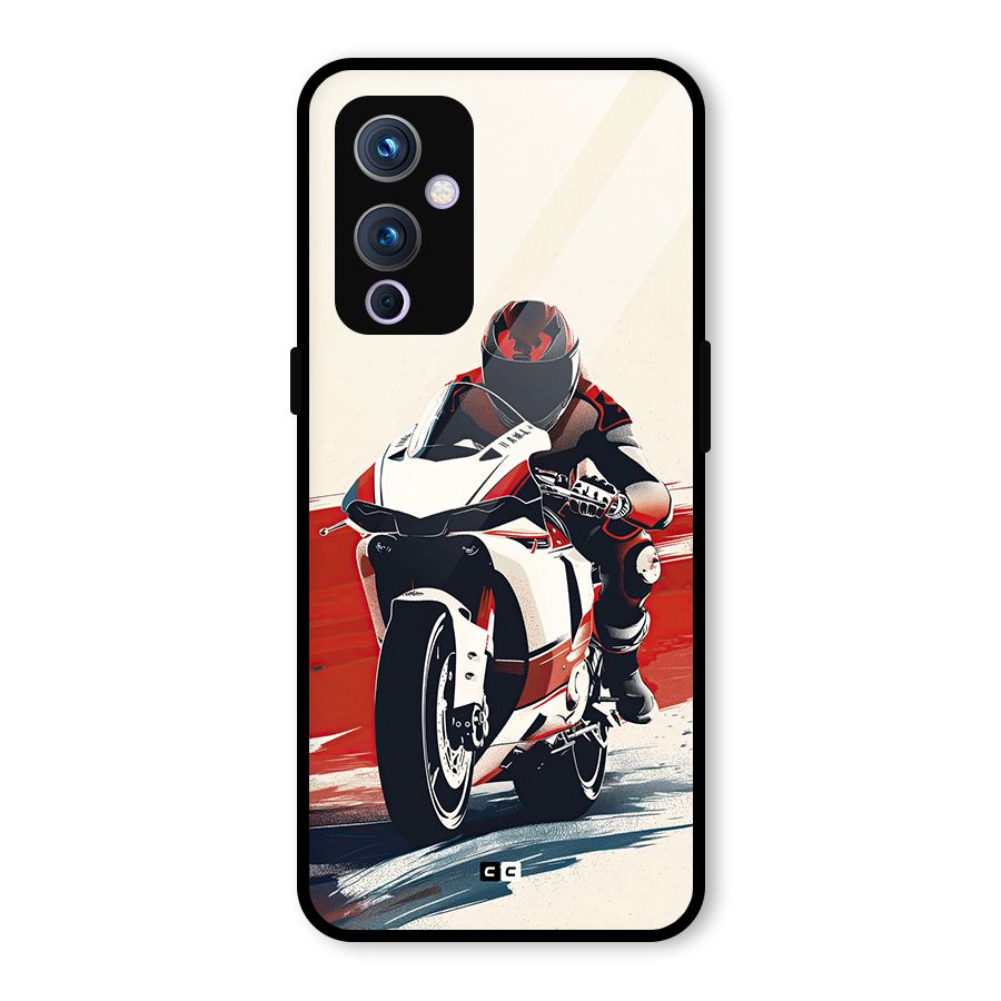 Motosport Rider Glass Back Case for OnePlus 9
