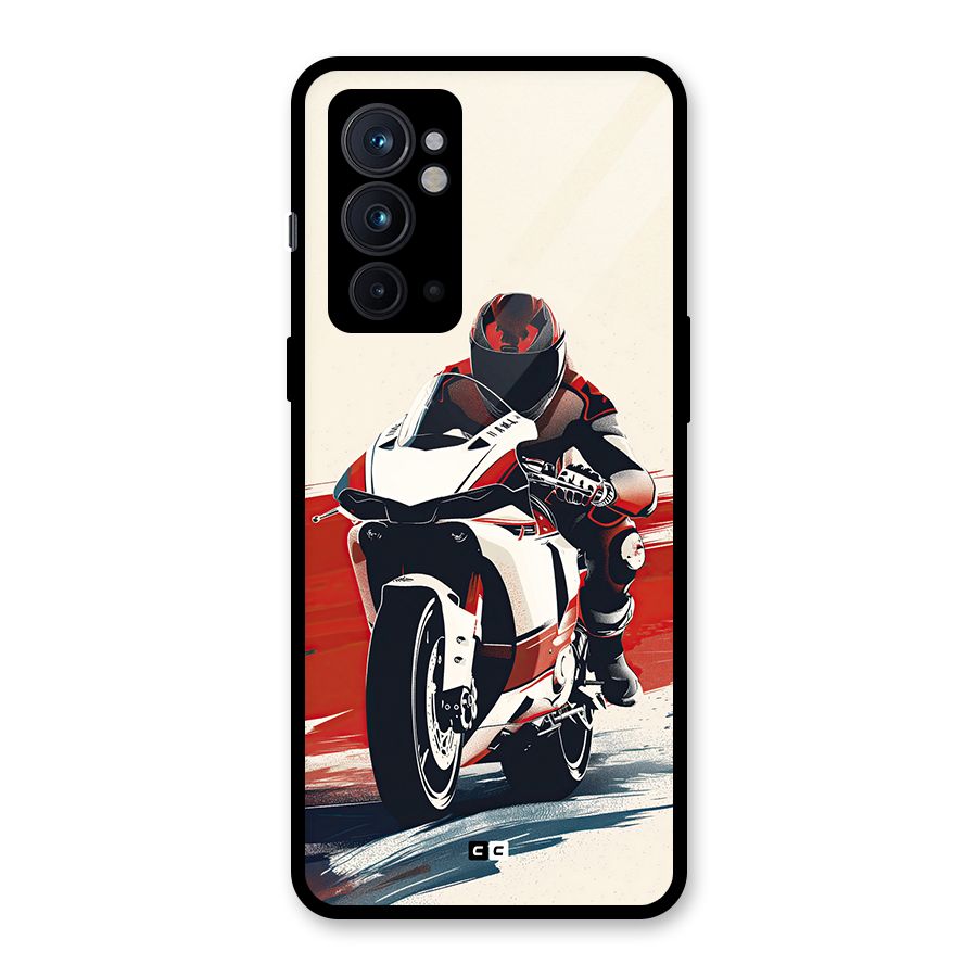 Motosport Rider Glass Back Case for OnePlus 9RT 5G
