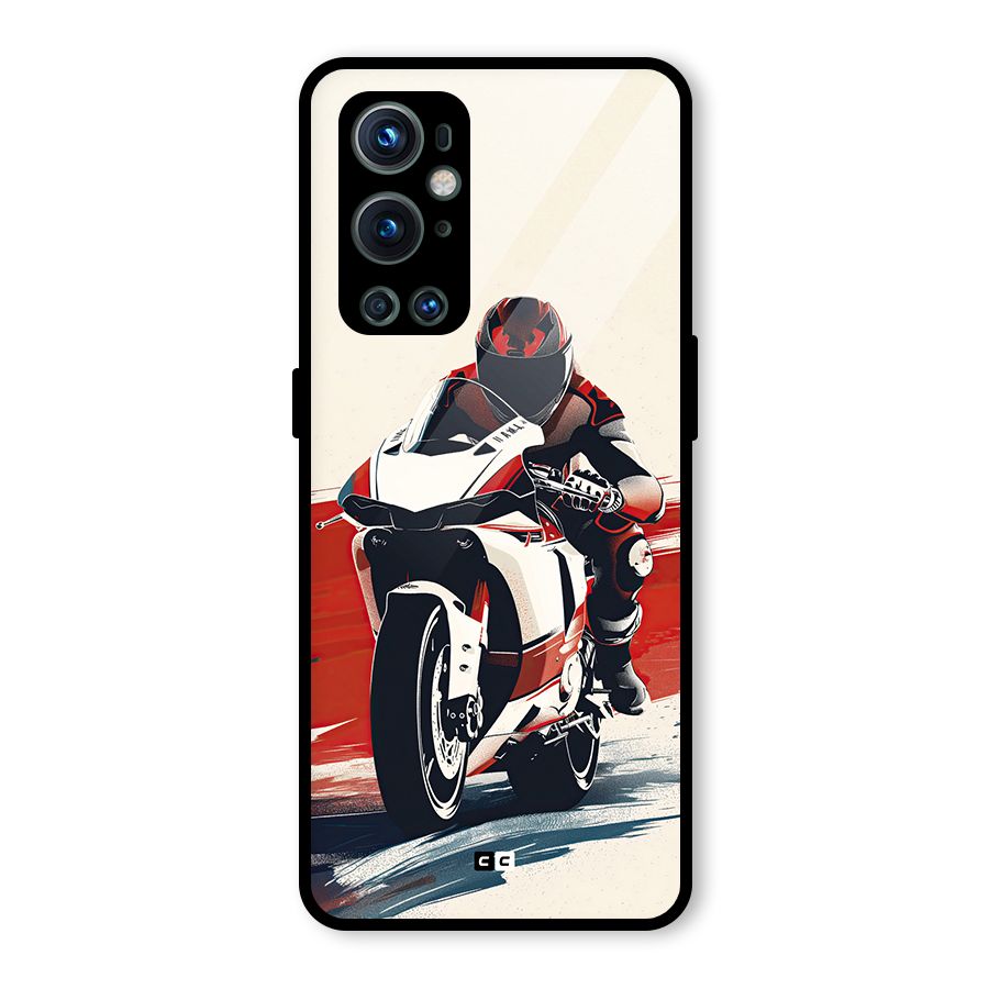 Motosport Rider Glass Back Case for OnePlus 9 Pro