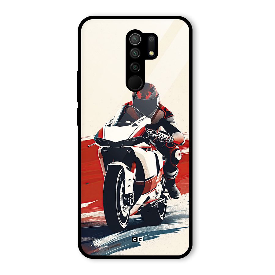 Motosport Rider Glass Back Case for Poco M2