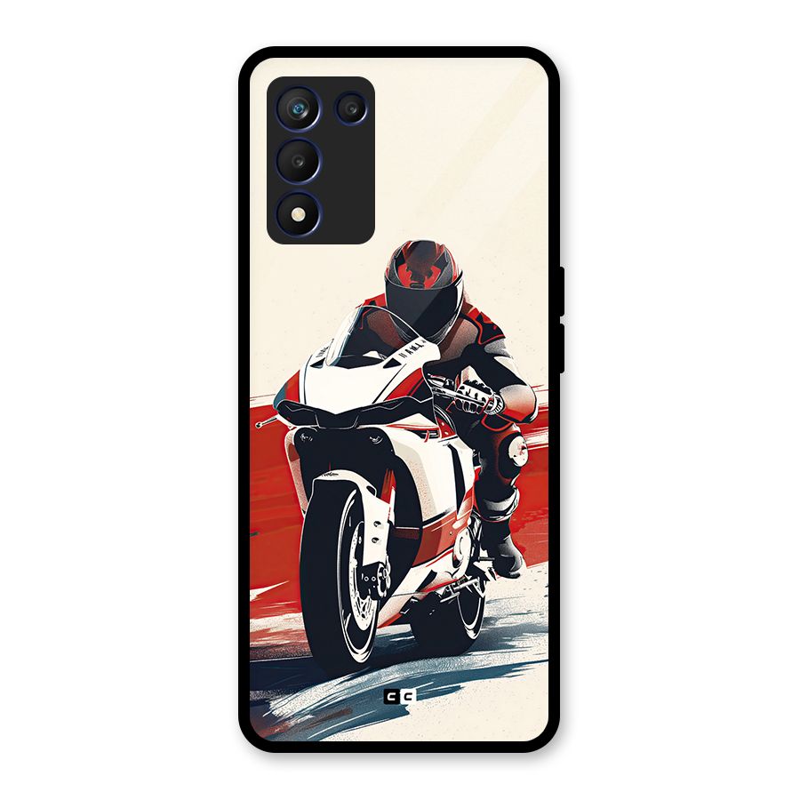 Motosport Rider Glass Back Case for Realme 9 5G Speed