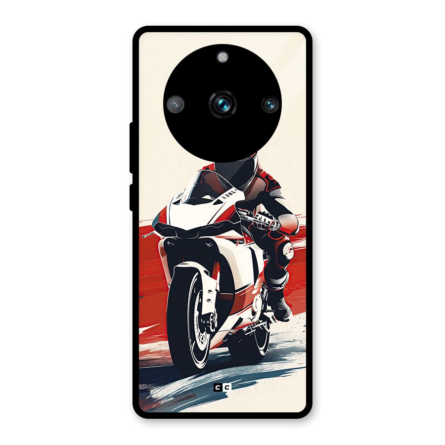 Motosport Rider Glass Back Case for Realme Narzo 60 Pro