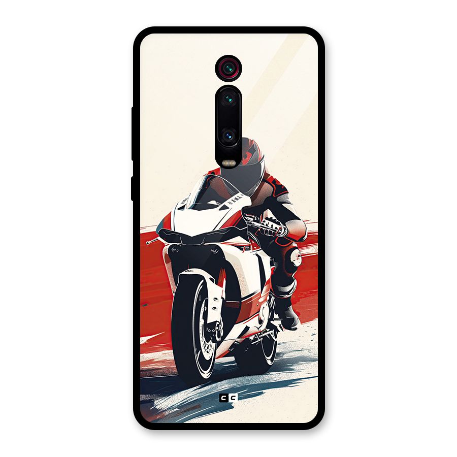 Motosport Rider Glass Back Case for Redmi K20