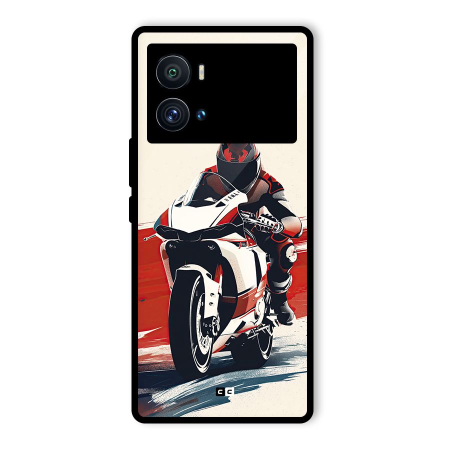 Motosport Rider Glass Back Case for Vivo iQOO 9 Pro
