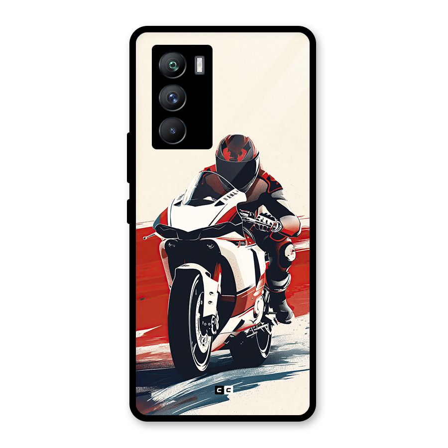 Motosport Rider Glass Back Case for Vivo iQOO 9 SE