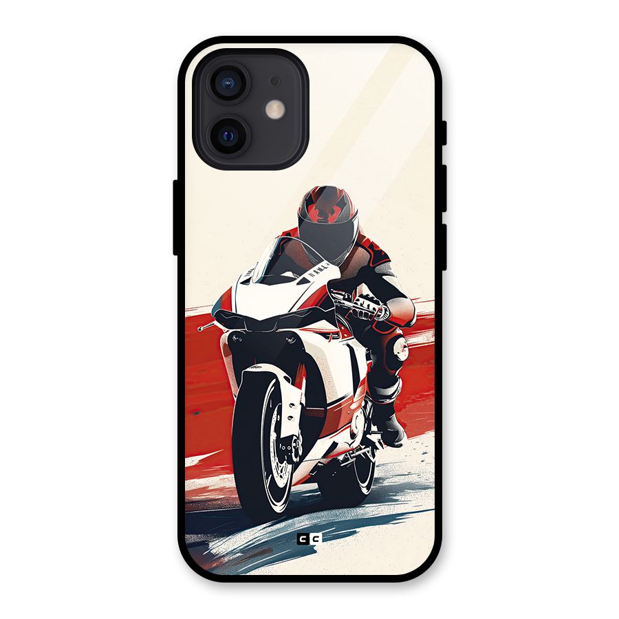Motosport Rider Glass Back Case for iPhone 12
