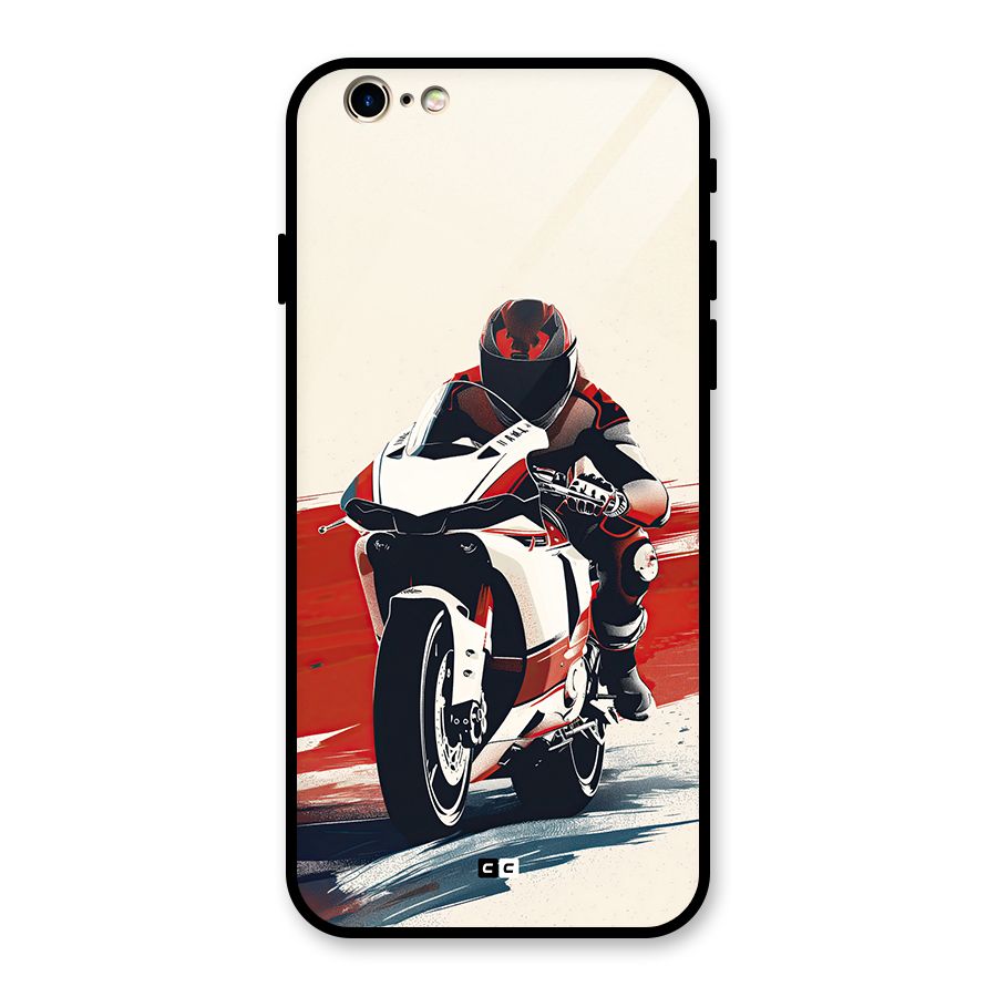 Motosport Rider Glass Back Case for iPhone 6 6S