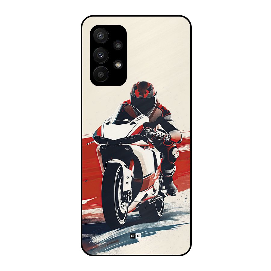 Motosport Rider Metal Back Case for Galaxy A23