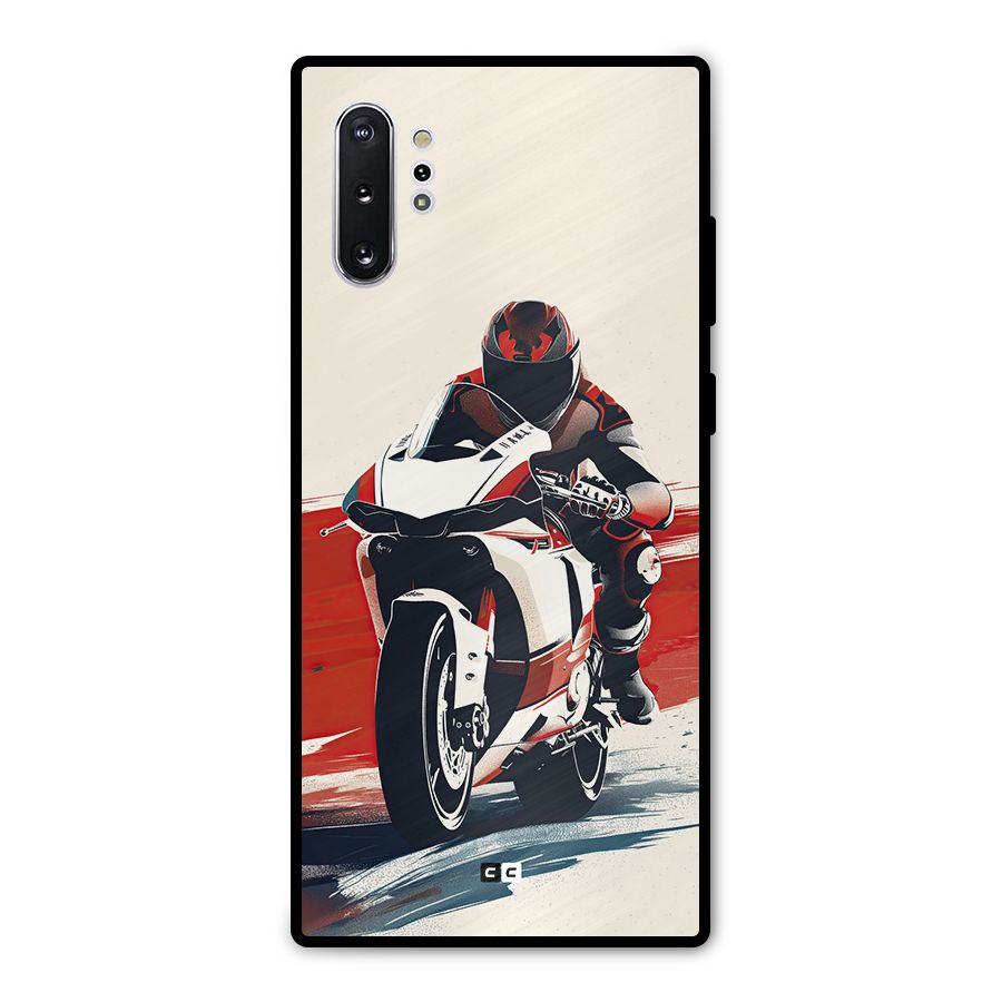 Motosport Rider Metal Back Case for Galaxy Note 10 Plus