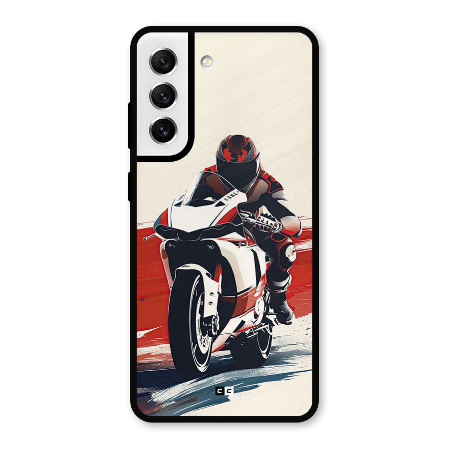 Motosport Rider Metal Back Case for Galaxy S21 FE 5G
