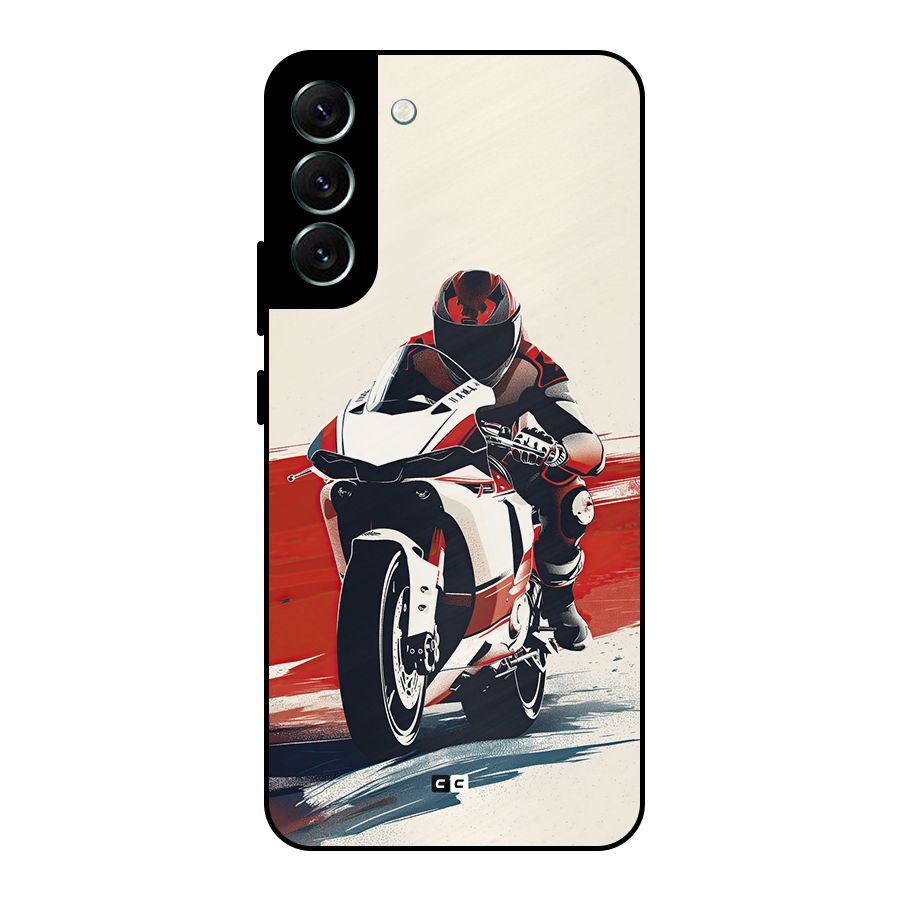 Motosport Rider Metal Back Case for Galaxy S22 Plus 5G