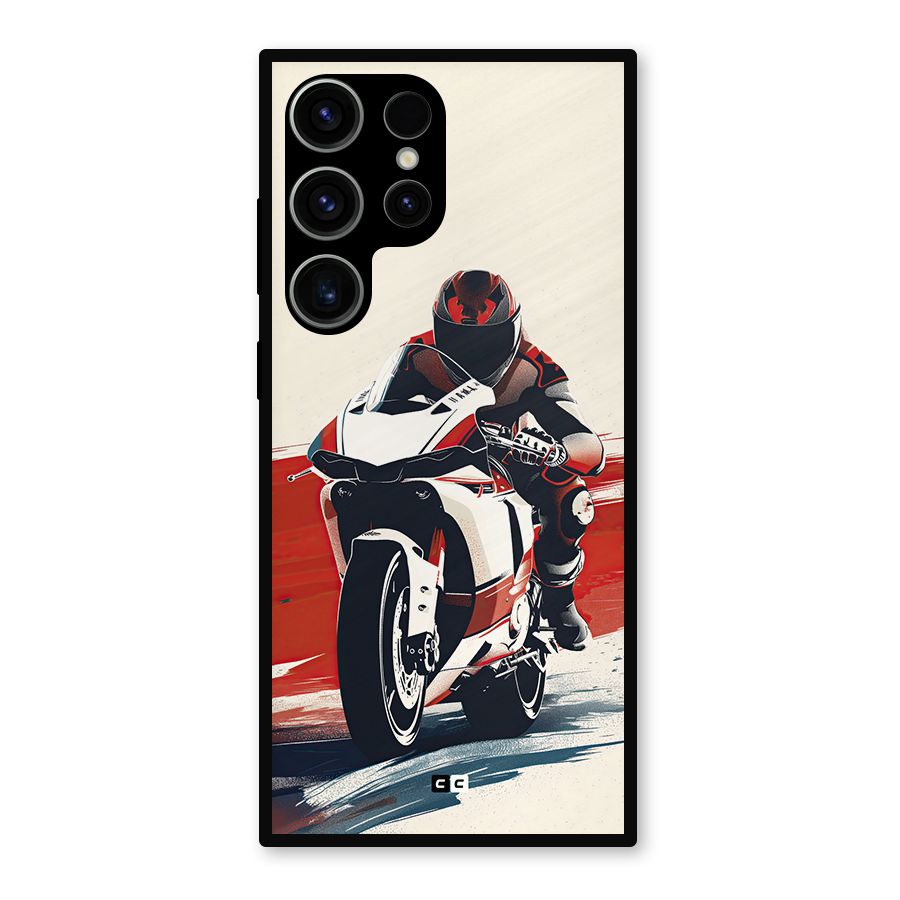 Motosport Rider Metal Back Case for Galaxy S23 Ultra