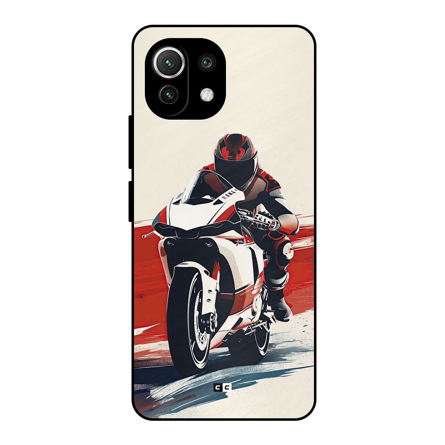 Motosport Rider Metal Back Case for Mi 11 Lite