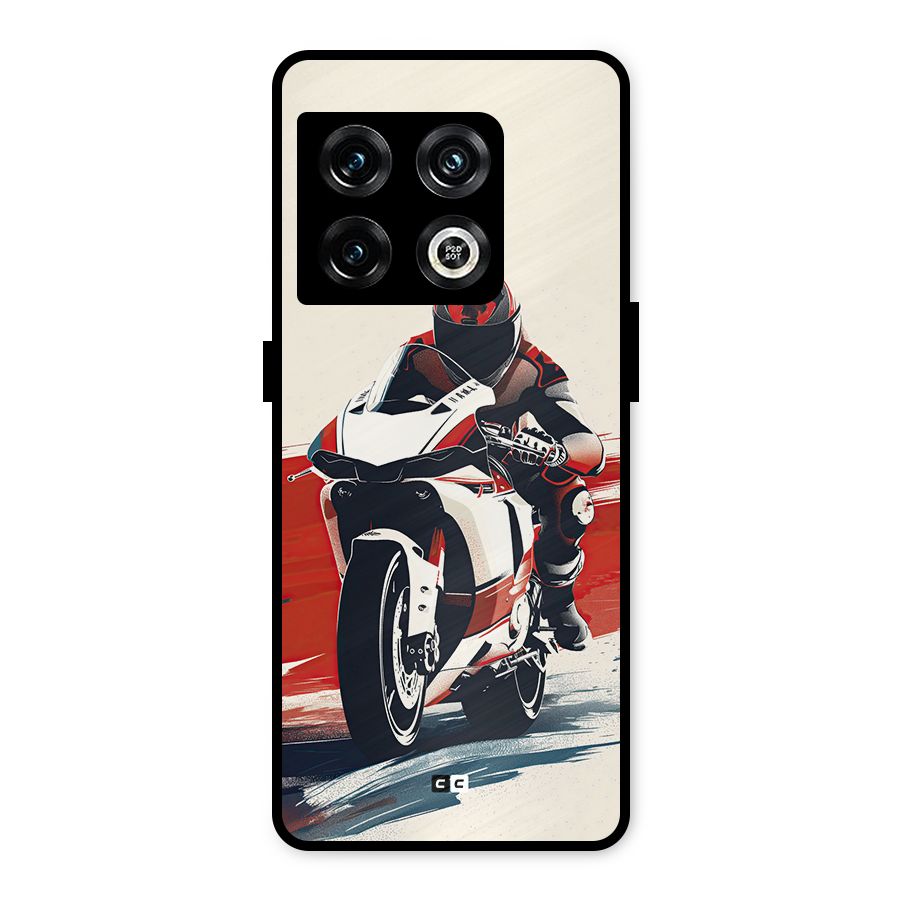 Motosport Rider Metal Back Case for OnePlus 10 Pro 5G