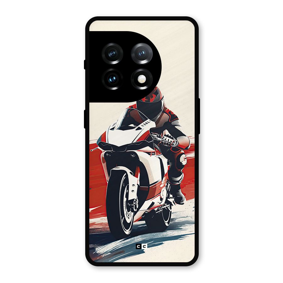 Motosport Rider Metal Back Case for OnePlus 11