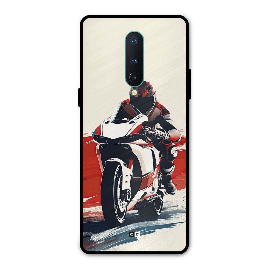 Motosport Rider Metal Back Case for OnePlus 8