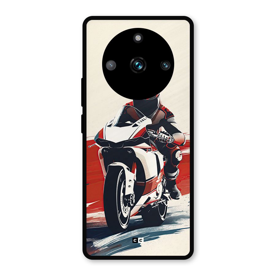 Motosport Rider Metal Back Case for Realme 11 Pro