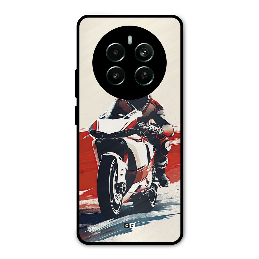 Motosport Rider Metal Back Case for Realme 12 Pro Plus