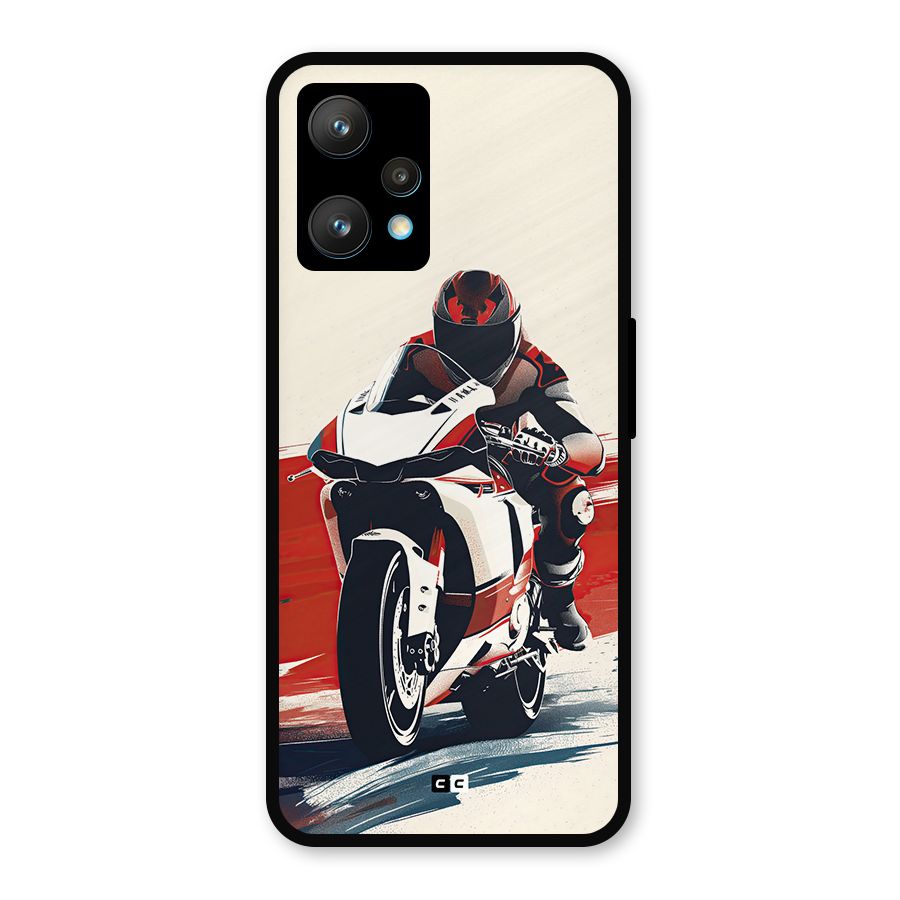 Motosport Rider Metal Back Case for Realme Narzo 50 Pro