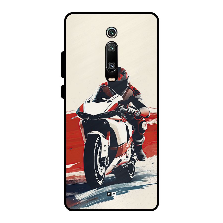 Motosport Rider Metal Back Case for Redmi K20