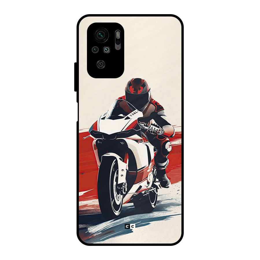 Motosport Rider Metal Back Case for Redmi Note 11 SE