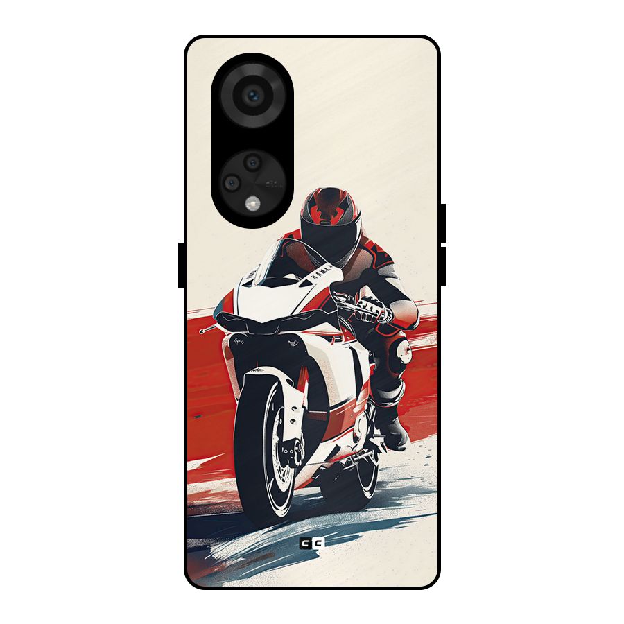 Motosport Rider Metal Back Case for Reno8 T 5G