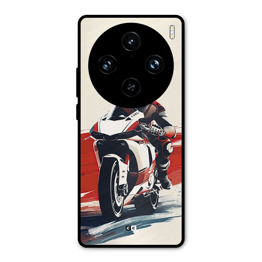 Motosport Rider Metal Back Case for Vivo X100 Pro
