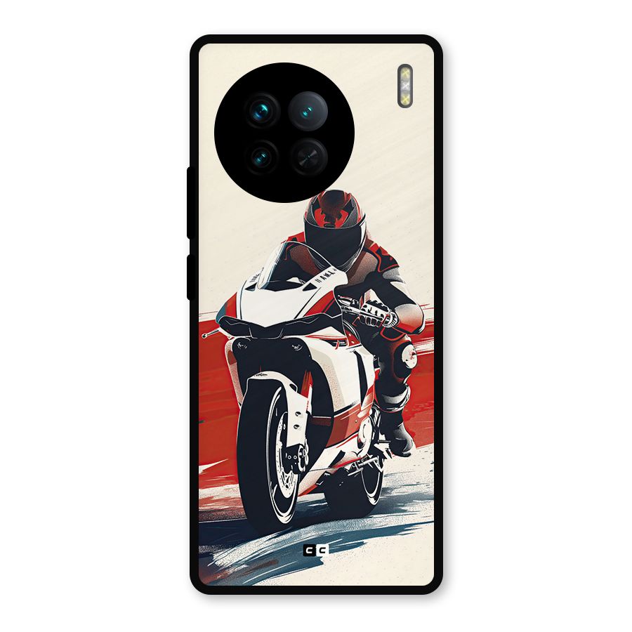 Motosport Rider Metal Back Case for Vivo X90