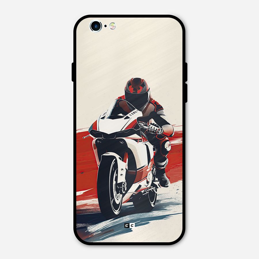 Motosport Rider Metal Back Case for iPhone 6 6s
