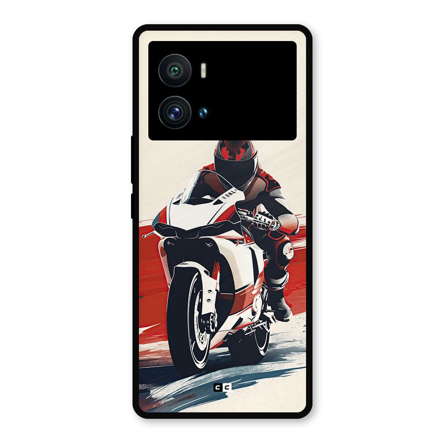 Motosport Rider Metal Back Case for iQOO 9 Pro