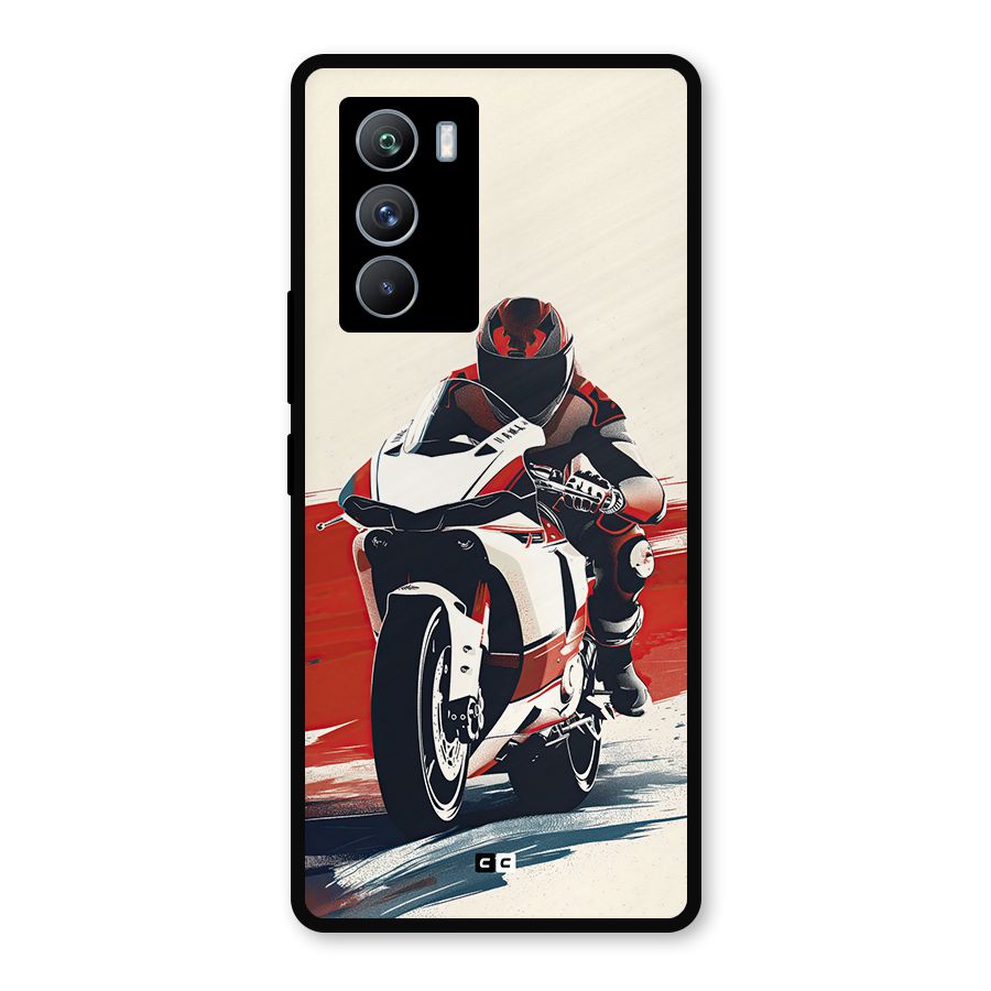 Motosport Rider Metal Back Case for iQOO 9 SE