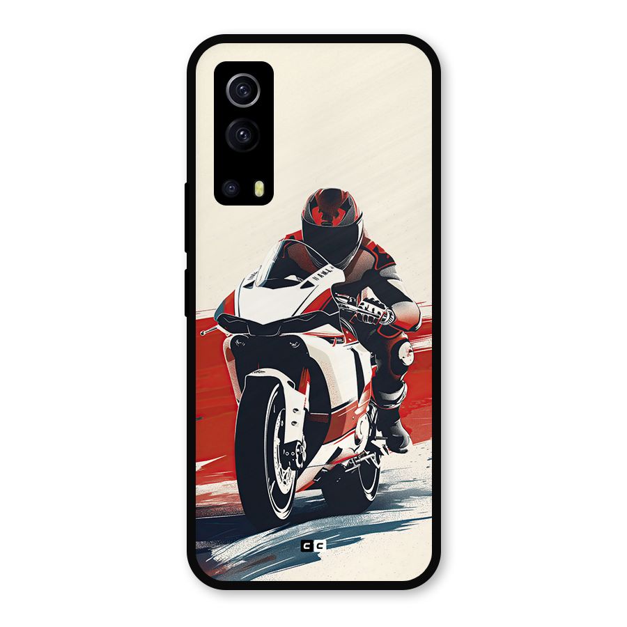 Motosport Rider Metal Back Case for iQOO Z3