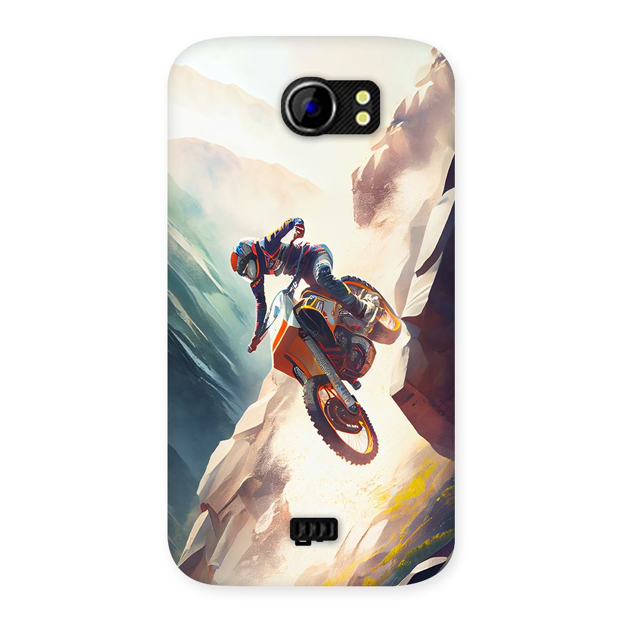 Mountain Biker Back Case for Canvas 2 A110