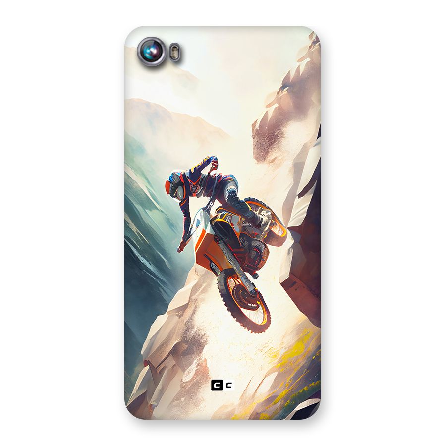 Mountain Biker Back Case for Canvas Fire 4 (A107)