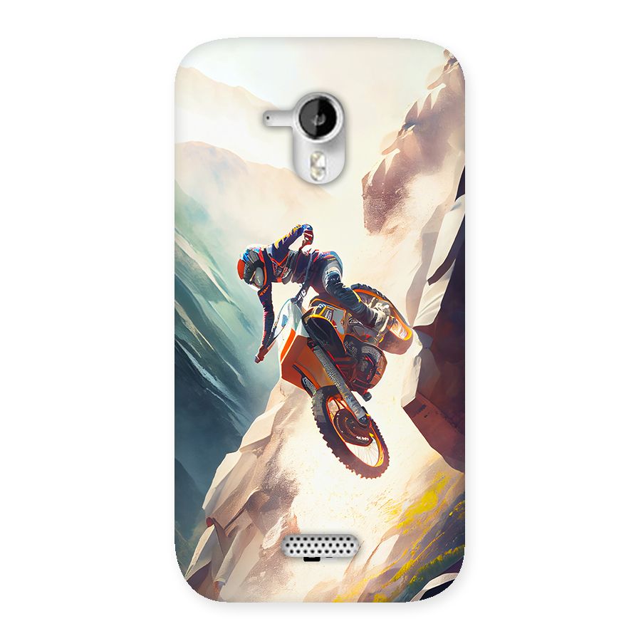 Mountain Biker Back Case for Canvas HD A116