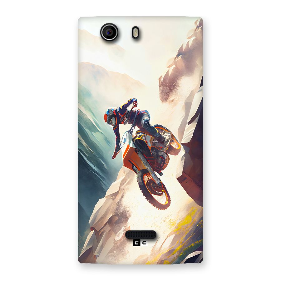 Mountain Biker Back Case for Canvas Nitro 2 E311