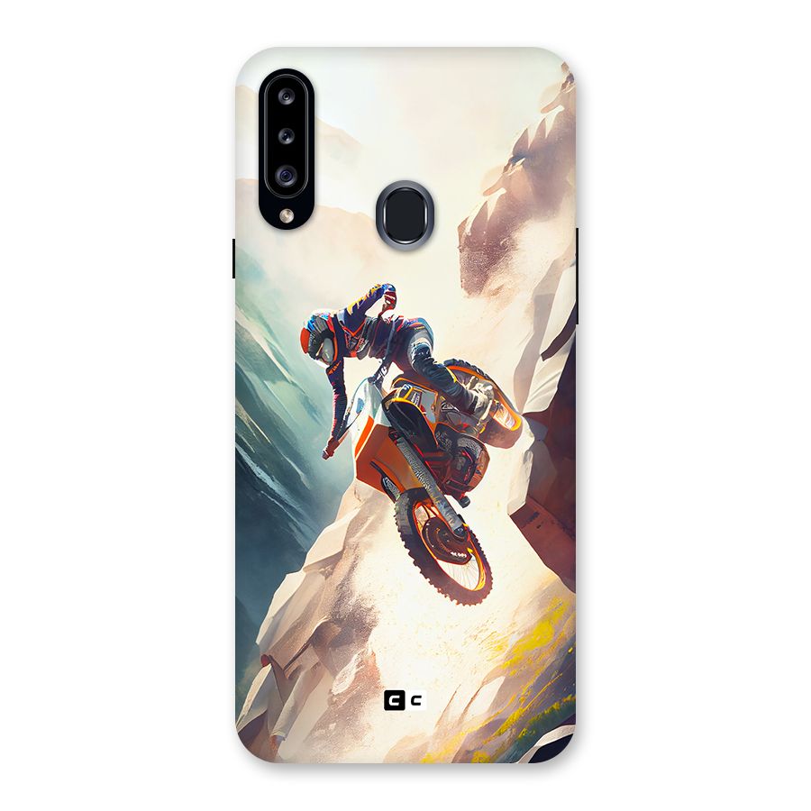 Mountain Biker Back Case for Galaxy A20s