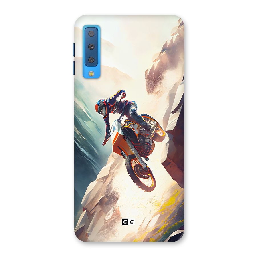 Mountain Biker Back Case for Galaxy A7 (2018)