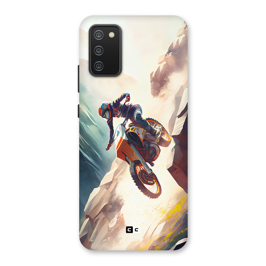 Mountain Biker Back Case for Galaxy F02s