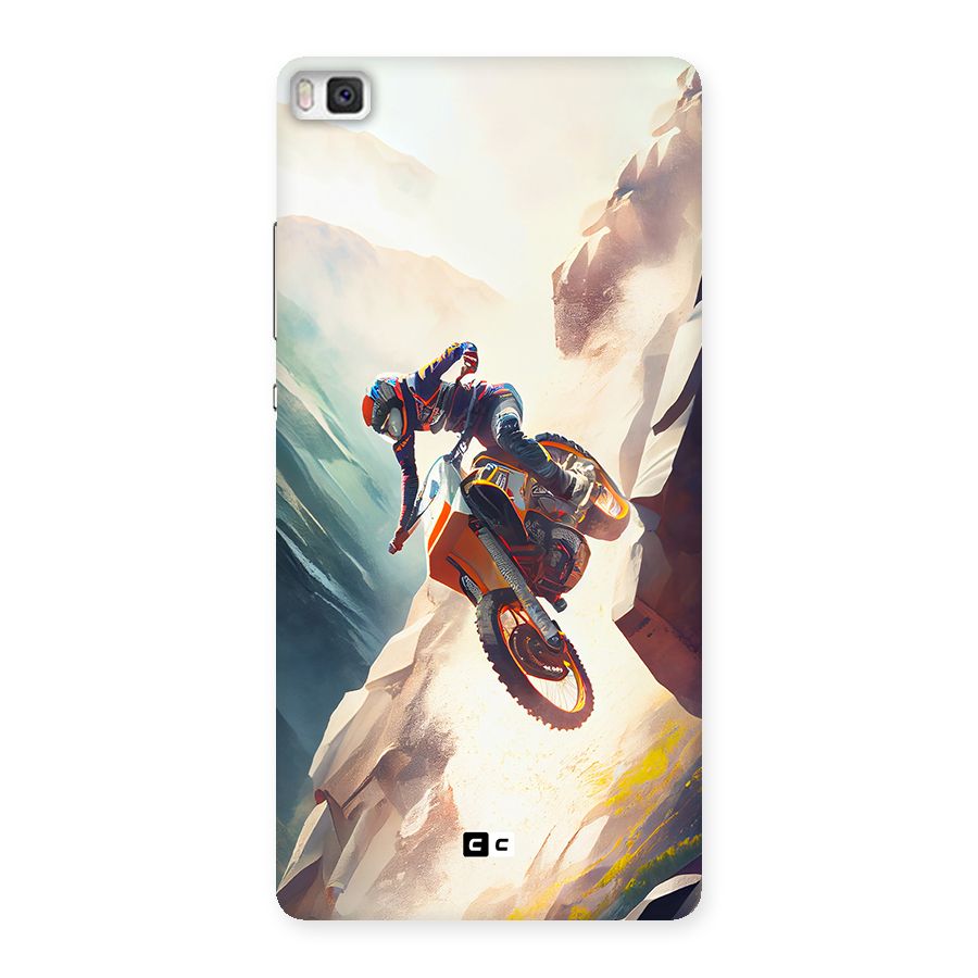 Mountain Biker Back Case for Huawei P8