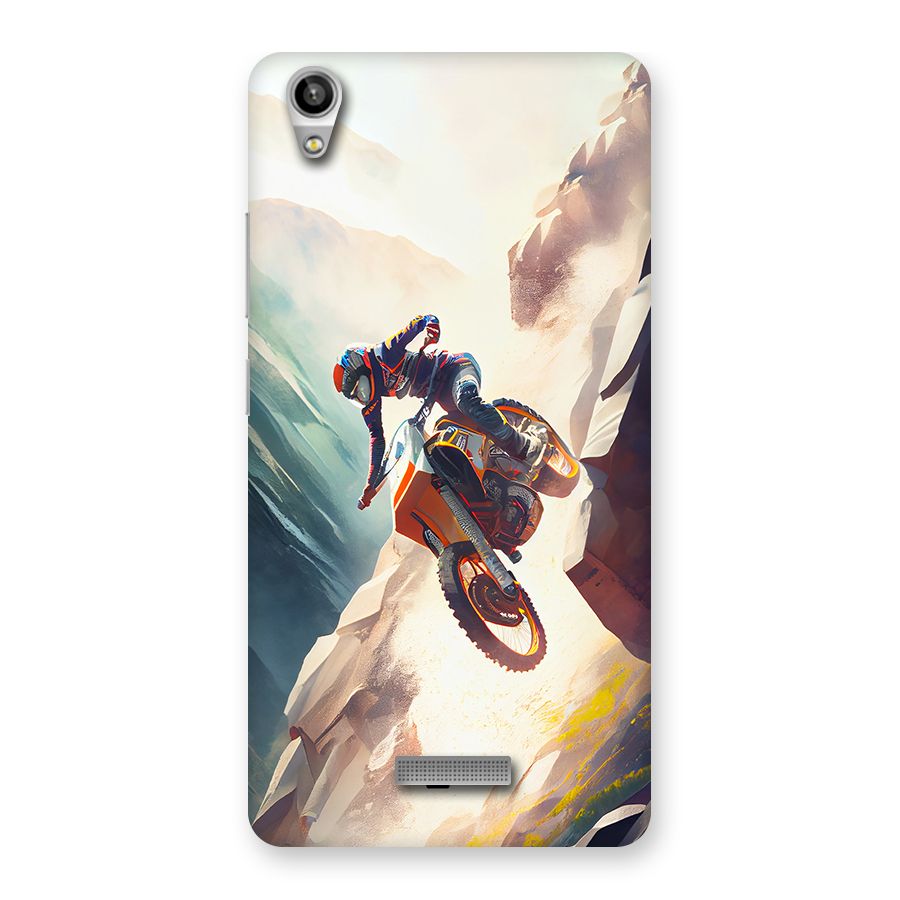 Mountain Biker Back Case for Lava Pixel V1